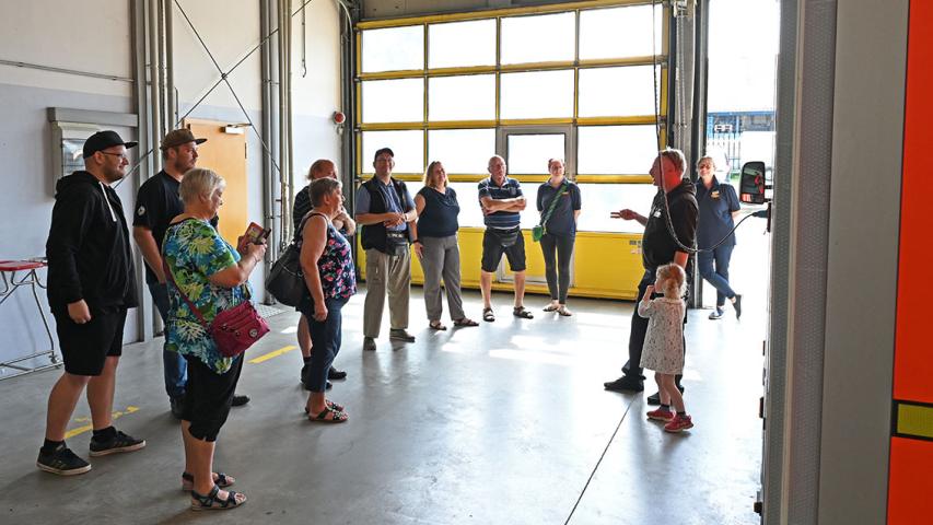 Der Leiter Rettungsdienst, Malte Ahrens, erläuterte das Konzept des Rettungsdienstes in Ostholstein.
